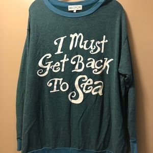 wildfox I must get back to sea road trip sweater